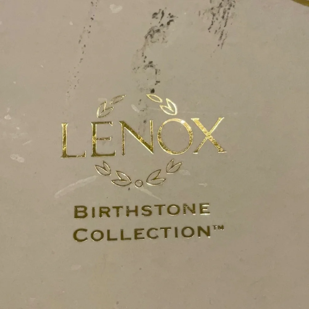 Lenox Trinket Box 1999 Aquamarine Gem Stone March Birthstone Collection Vintage - Picture 9 of 14